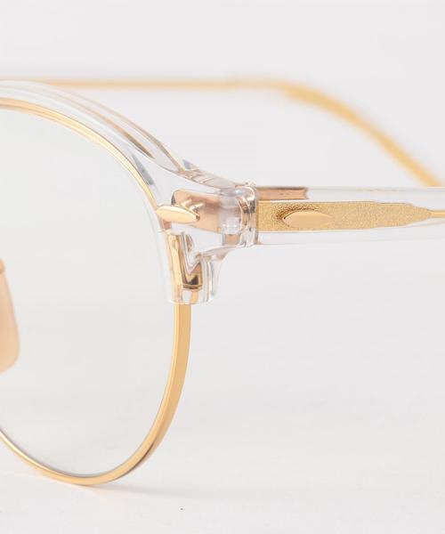 Ray-Ban（レイバン）の「Ray-Ban CLUB ROUND Clear / レイバン / 伊達メガネ（メガネ・レディース・ホワイト・FREE）」の4枚目の写真