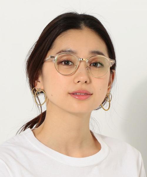 Ray-Ban（レイバン）の「Ray-Ban CLUB ROUND Clear / レイバン / 伊達メガネ（メガネ・レディース・ホワイト・FREE）」の9枚目の写真