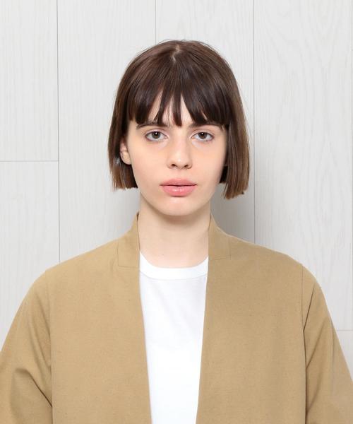 レディース H BEAUTY&YOUTH＊COLLAR LESS COAT