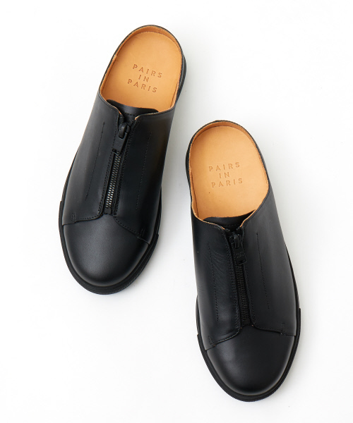 PAIRS IN PARIS（ペアーズインパリス）の「【ABAHOUSE×PAIRS IN PARIS/別注】ジップスリッポン（スニーカー・メンズ・アイボリー/ブラック・40/41/42）」の7枚目の写真