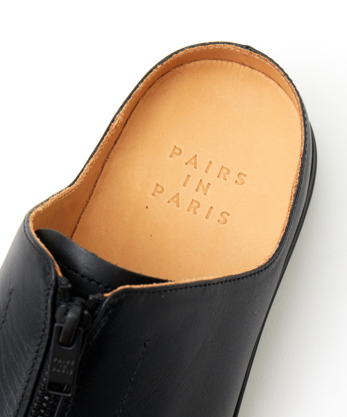 PAIRS IN PARIS（ペアーズインパリス）の「【ABAHOUSE×PAIRS IN PARIS/別注】ジップスリッポン（スニーカー・メンズ・アイボリー/ブラック・40/41/42）」の9枚目の写真