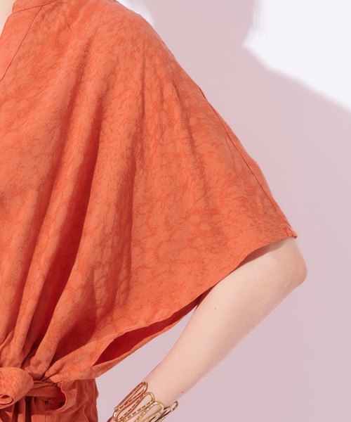 CIAOPANIC(チャオパニック)の「ウエストサイドリボンワンピース(ワンピース・レディース・オフホワイト/オレンジ・FREE)」の9枚目の写真