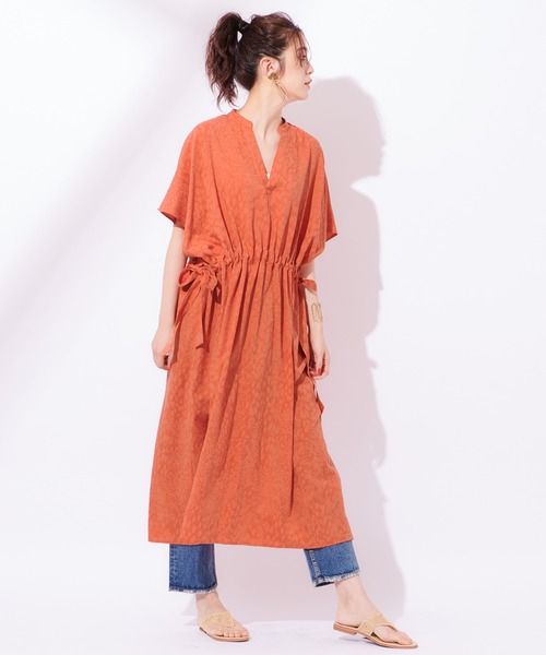 CIAOPANIC(チャオパニック)の「ウエストサイドリボンワンピース(ワンピース・レディース・オフホワイト/オレンジ・FREE)」の13枚目の写真