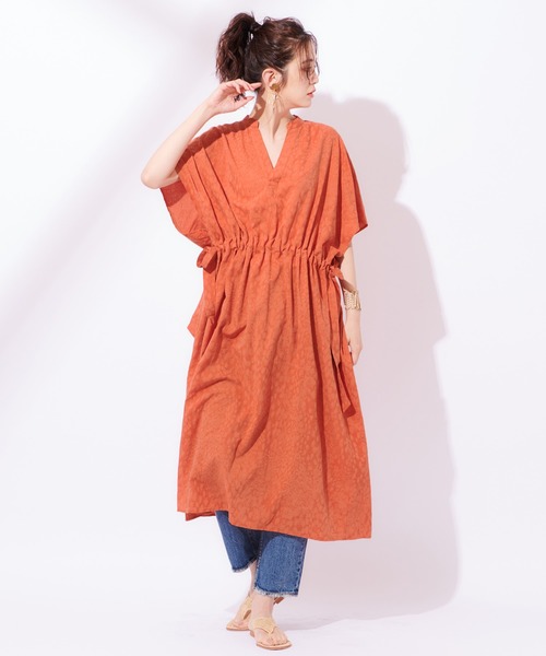 CIAOPANIC(チャオパニック)の「ウエストサイドリボンワンピース(ワンピース・レディース・オフホワイト/オレンジ・FREE)」の14枚目の写真