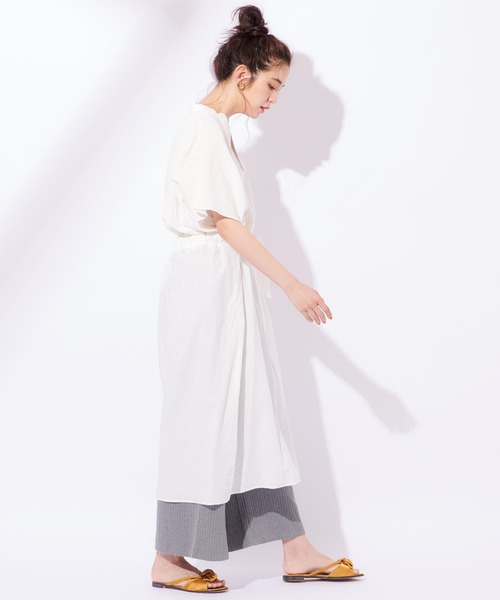 CIAOPANIC(チャオパニック)の「ウエストサイドリボンワンピース(ワンピース・レディース・オフホワイト/オレンジ・FREE)」の19枚目の写真