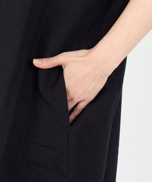 SHIPS Days（シップスデイズ）の「SHIPS Days STANDARD:ソリッド ワンピース◇（ワンピース・レディース・ブラック/オリーブ/キャメル・ONE SIZE）」の5枚目の写真