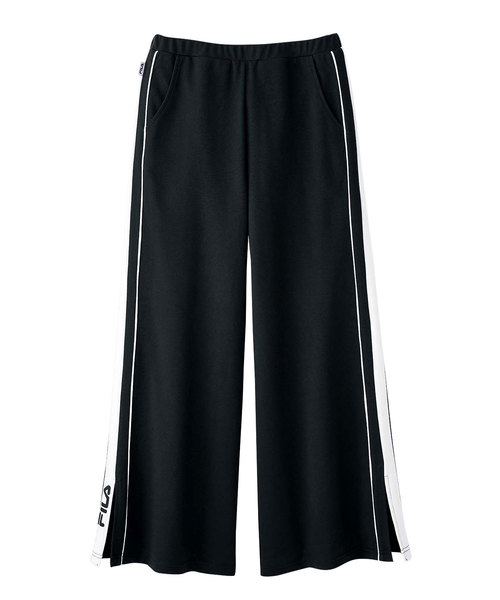 FILA（フィラ）の「＜ＦＩＬＡ＞サイドライン裏毛ワイドパンツ（その他パンツ・レディース・ブラック・MEDIUM/LARGE/X-LARGE）」の4枚目の写真