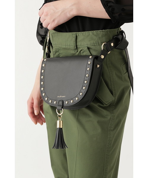 JILL STUART（ジルスチュアート）の「◆ベルトバッグ（ボディバッグ/ウエストポーチ・レディース・ブラック/レッド・ﾌﾘ-）」の2枚目の写真