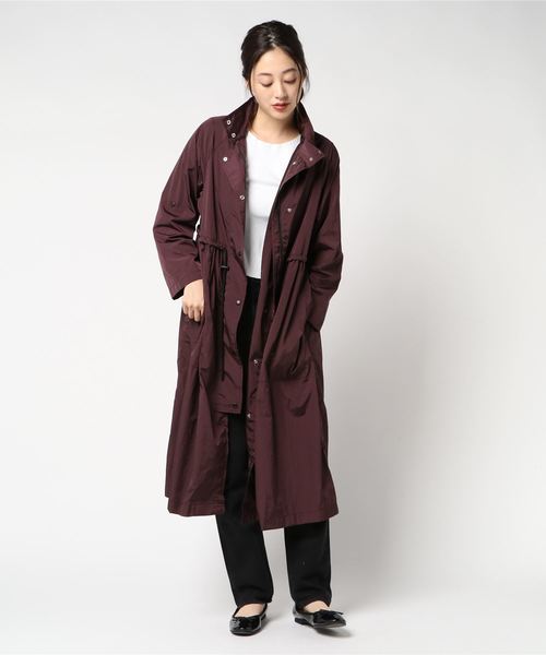 DouDou（ドゥドゥ）の「AWナイロンロングブルゾン（その他アウター・レディース・ホワイト/ブラック/カーキ/ボルドー・38/36）」の11枚目の写真