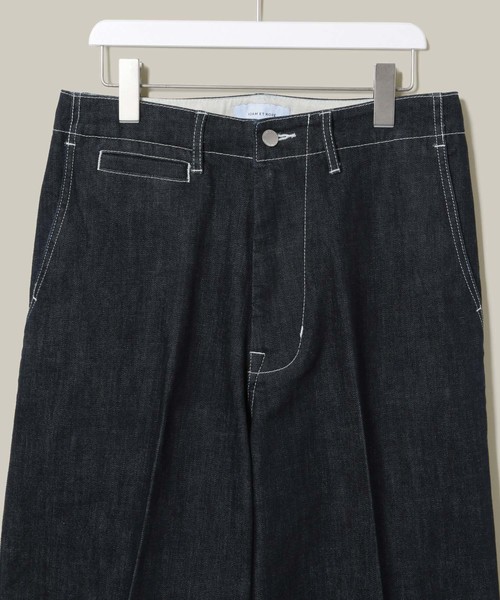 ADAM ET ROPE'（アダムエロペ）の「ワイドテーパードデニム（デニムパンツ・メンズ・ブルー/ネイビー・S/M/L）」の8枚目の写真