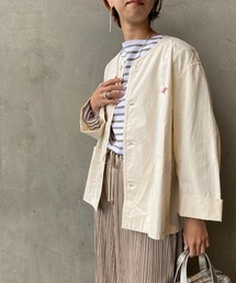 DANTON（ダントン）の「[DANTON/ダントン] ダウンプルーフノーカラーワークジャケット（ノーカラーコート）」