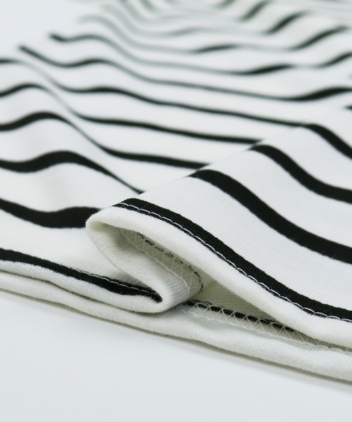 reca（レカ）の「ビッグシルエットボーダーカットソー（ワンピース・レディース・ホワイト系その他/ブラック系その他/グレー系その他・FREE）」の11枚目の写真