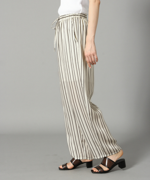 LOWRYS FARM（ローリーズファーム）の「ガラサテンパンツ　837127（その他パンツ・レディース・アイボリー/ブラック系その他/ブラウン/その他/ストライプ/ブラウン系その他・FREE）」の11枚目の写真