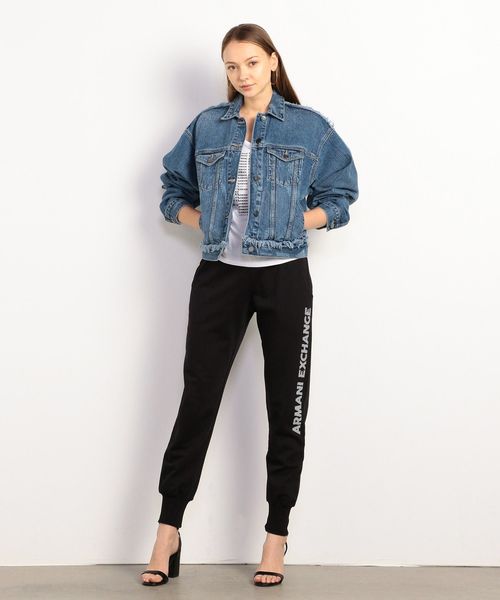 ARMANI EXCHANGE(アルマーニエクスチェンジ)の「【A|Xアルマーニ エクスチェンジ】フリンジデニムジャケット(デニムジャケット・レディース・インディゴブルー・MEDIUM/X-SMALL/SMALL)」の5枚目の写真