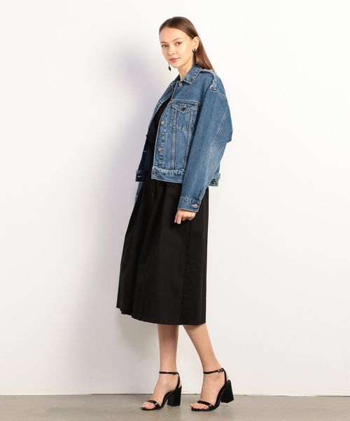 ARMANI EXCHANGE(アルマーニエクスチェンジ)の「【A|Xアルマーニ エクスチェンジ】フリンジデニムジャケット(デニムジャケット・レディース・インディゴブルー・MEDIUM/X-SMALL/SMALL)」の3枚目の写真