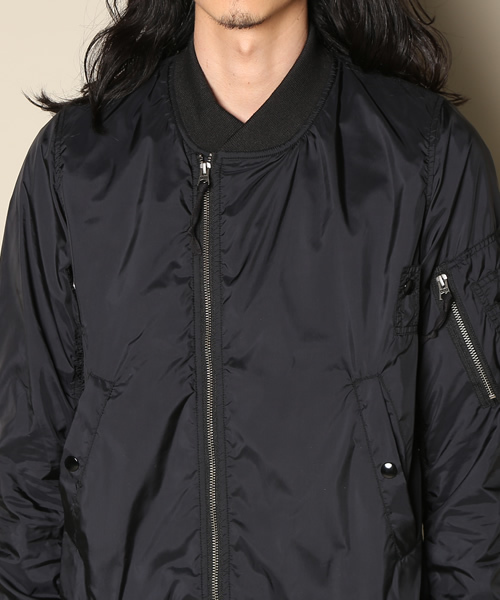 And A(アンドエー)の「MA-1 RIDERS LITE (ALPHA)/T0105(ブルゾン・メンズ・ブラック/オリーブ/ベージュ・MEDIUM/SMALL)」の8枚目の写真