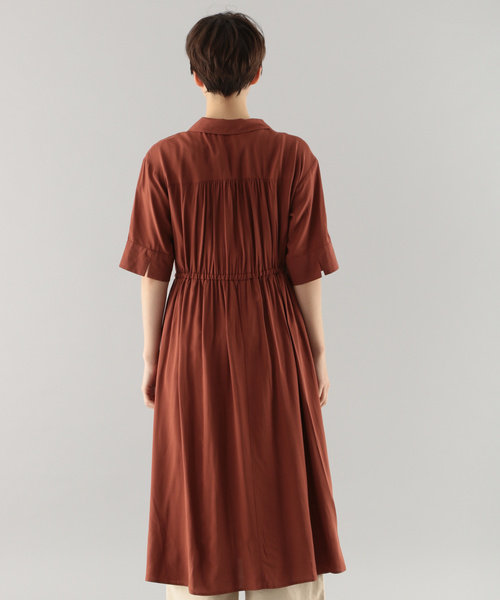 PAGEBOY（ページボーイ）の「イージーケアカイキンシャツワンピース（ワンピース・レディース・ブラック/グレイッシュベージュ/レンガ/ベージュ/ブラウン・FREE）」の15枚目の写真