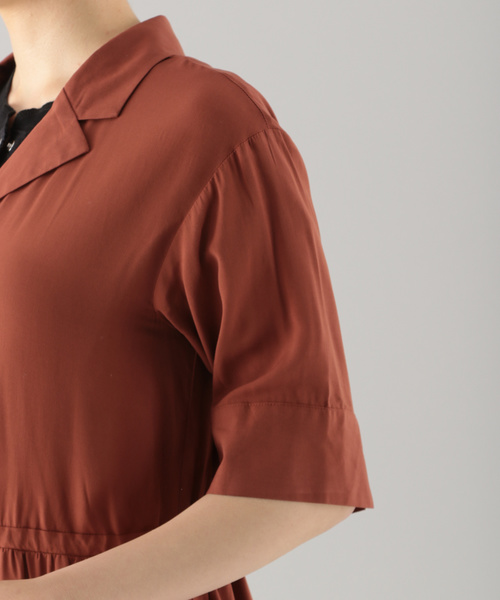 PAGEBOY（ページボーイ）の「イージーケアカイキンシャツワンピース（ワンピース・レディース・ブラック/グレイッシュベージュ/レンガ/ベージュ/ブラウン・FREE）」の17枚目の写真