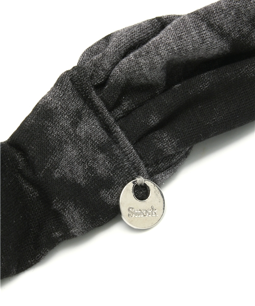 smork（スモーク）の「ムラ染め 風 ターバン（ヘアバンド・レディース・ホワイト系/ブラック系・38）」の4枚目の写真