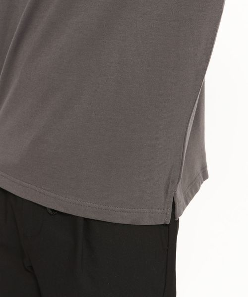 LAKOLE（ラコレ）の「ミニ裏毛半袖カットソー / LAKOLE（Tシャツ/カットソー・メンズ・ネイビー/ベージュ/チャコール/パープル/オフホワイト/サックスブルー/グリーン/ブラウン・MEDIUM/LARGE）」の18枚目の写真