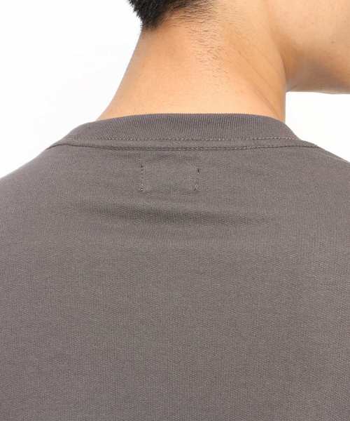 LAKOLE（ラコレ）の「ミニ裏毛半袖カットソー / LAKOLE（Tシャツ/カットソー・メンズ・ネイビー/ベージュ/チャコール/パープル/オフホワイト/サックスブルー/グリーン/ブラウン・MEDIUM/LARGE）」の19枚目の写真