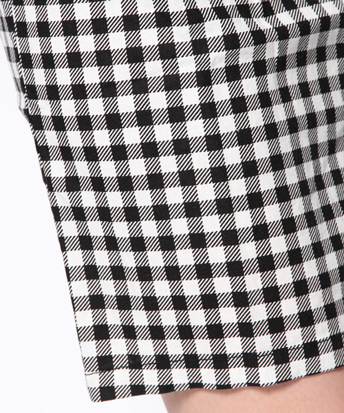 WEGO（ウィゴー）の「WEGO/ギンガムコクーンスカート（スカート・レディース・ブラック/ブルー・FREE）」の9枚目の写真