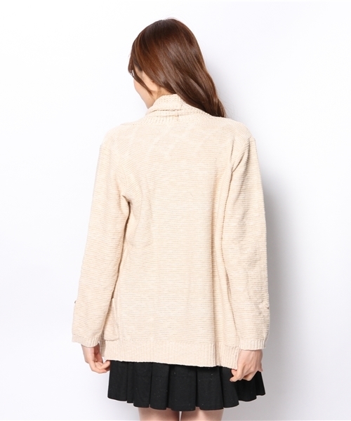 VIS（ビス）の「ロールＵＰトッパーカーディガン（カーディガン/ボレロ・レディース・グレー/サンドベージュ/ベージュ/ピンク・MEDIUM）」の10枚目の写真