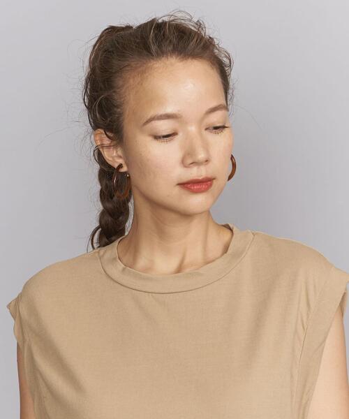 BEAUTY&YOUTH UNITED ARROWS（ビューティーアンドユースユナイテッドアローズ）の「BY コットンドライツイル ルーズノースリーブカットソーо（Tシャツ/カットソー・レディース・ブラック/ベージュ/ホワイト/ライラック・FREE）」の19枚目の写真