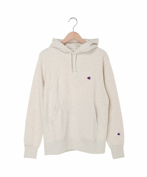 Champion(チャンピオン)の「【Champion】C3-Q101/ロゴ プルオーバーフーディー/チャンピオン(パーカー・メンズ・ブラック/チャコール/ホワイト/ネイビー/オートミール・S/M/L/XL/XXL/LL)」の1枚目の写真