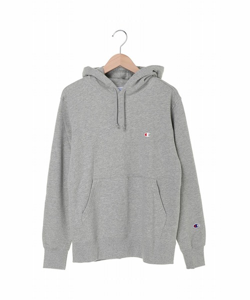Champion(チャンピオン)の「【Champion】C3-Q101/ロゴ プルオーバーフーディー/チャンピオン(パーカー・メンズ・ブラック/チャコール/ホワイト/ネイビー/オートミール・S/M/L/XL/XXL/LL)」の12枚目の写真