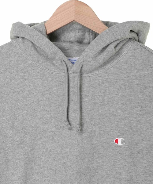 Champion(チャンピオン)の「【Champion】C3-Q101/ロゴ プルオーバーフーディー/チャンピオン(パーカー・メンズ・ブラック/チャコール/ホワイト/ネイビー/オートミール・S/M/L/XL/XXL/LL)」の7枚目の写真