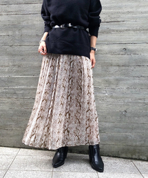 PAGEBOY | アニマルプリーツフレアスカート(スカート)