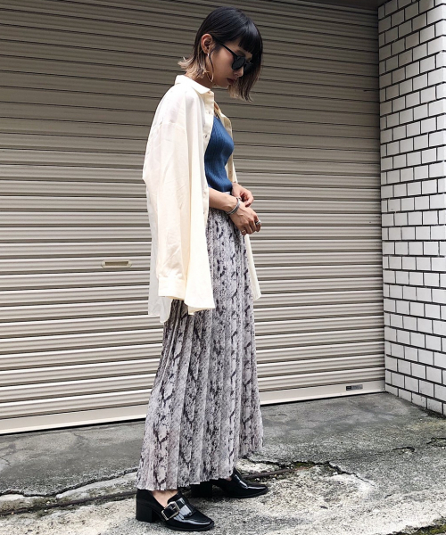 PAGEBOY（ページボーイ）の「アニマルプリーツフレアスカート（スカート・レディース・グレー系その他/ブラウン系その他/レオパード・FREE）」の6枚目の写真