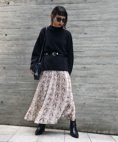 PAGEBOY（ページボーイ）の「アニマルプリーツフレアスカート（スカート・レディース・グレー系その他/ブラウン系その他/レオパード・FREE）」の10枚目の写真