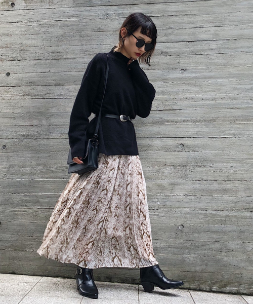 PAGEBOY（ページボーイ）の「アニマルプリーツフレアスカート（スカート・レディース・グレー系その他/ブラウン系その他/レオパード・FREE）」の11枚目の写真