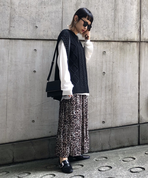 PAGEBOY（ページボーイ）の「アニマルプリーツフレアスカート（スカート・レディース・グレー系その他/ブラウン系その他/レオパード・FREE）」の15枚目の写真