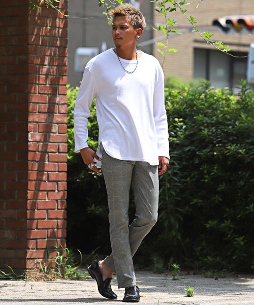 LUXSTYLE(ラグスタイル)の「総柄スキニーパンツ(その他パンツ・メンズ・ストライプ/チェック・S/M/L/XL)」の6枚目の写真