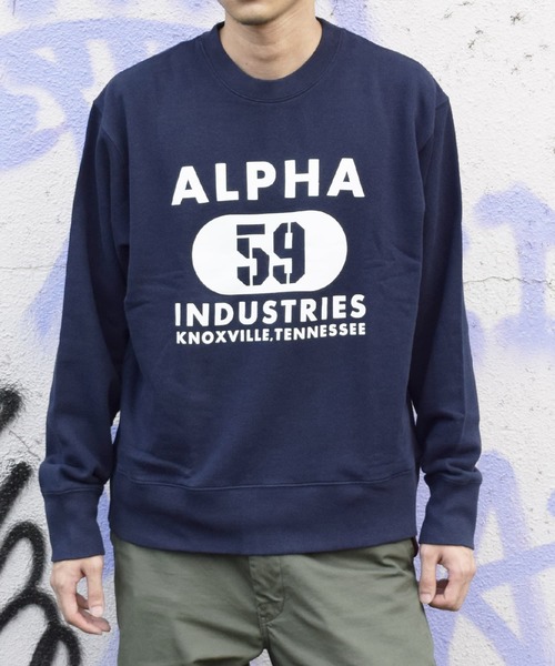 ALPHA(アルファ)の「【直営店限定】アルファロゴ 59プリント スウェット(トレーナー)(スウェット)」 WEAR