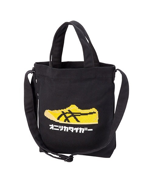 Onitsuka Tiger(オニツカタイガー)の「MEXICO TOTE / メキシコ トート(ショルダーバッグ・レディース・ブラック/ホワイト・ONE SIZE)」の2枚目の写真
