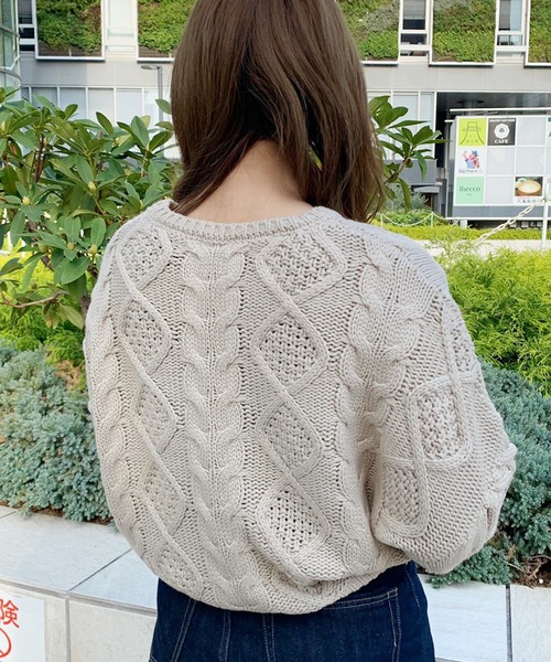 apres jour(アプレジュール)の「【2周年記念アイテム】ぽんぽん花刺繍ニット【ZOZOTOWN限定アイテム】(ニット/セーター・レディース・モカ/スモークピンク/ライトベージュ・フリー)」の13枚目の写真