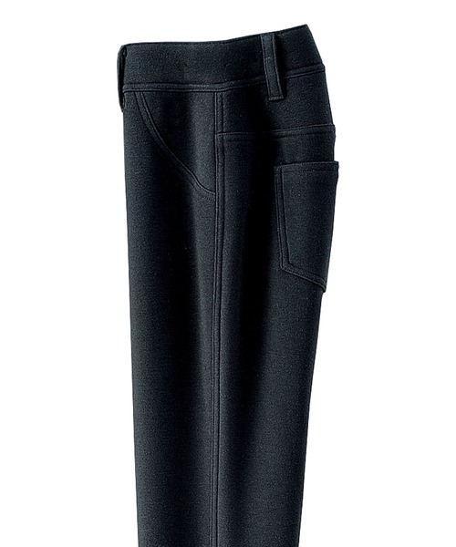 BELLUNA PLUS（ベルーナ）の「ポカポカあったか裏ファーパンツ股下６９cm（その他パンツ・レディース・チャコールグレー/ブラック/ネイビー/ブルーグレー/ブラック系その他/グレー系その他/ブラウン系その他/グリーン系その他/ブルー系その他/チェック/チャコール/グレー系その他2/ブルー系その他2・X-LARGE/SMALL/MEDIUM/LARGE）」の16枚目の写真