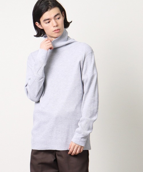 Healthknit(ヘルスニット)の「∴【 HealthKnit / ヘルスニット 】# ベーシックワッフルタートルネック長袖Tシャツ 606L SIP(Tシャツ/カットソー・メンズ・ブラック/オフホワイト/ヘザーグレー/オートミール・MEDIUM/LARGE/X-LARGE)」の13枚目の写真