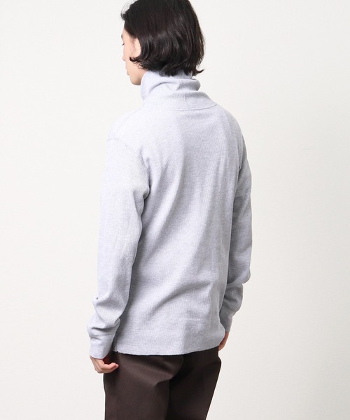 Healthknit(ヘルスニット)の「∴【 HealthKnit / ヘルスニット 】# ベーシックワッフルタートルネック長袖Tシャツ 606L SIP(Tシャツ/カットソー・メンズ・ブラック/オフホワイト/ヘザーグレー/オートミール・MEDIUM/LARGE/X-LARGE)」の8枚目の写真