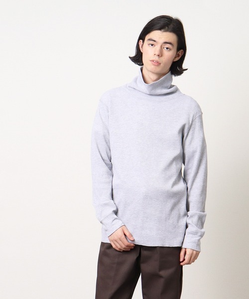 Healthknit(ヘルスニット)の「∴【 HealthKnit / ヘルスニット 】# ベーシックワッフルタートルネック長袖Tシャツ 606L SIP(Tシャツ/カットソー・メンズ・ブラック/オフホワイト/ヘザーグレー/オートミール・MEDIUM/LARGE/X-LARGE)」の11枚目の写真