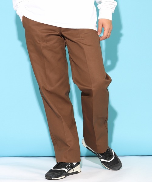 Dickies(ディッキーズ)の「Dickies/ディッキーズ US874 ワイドチノパンツ(チノパンツ・メンズ・ブラック/ダークネイビー/オリーブ/ベージュ/ブルー/アーミー/チョコ/ブラウン/グリーン・28inch/30inch/32inch/34inch/36inch/30 inch)」の3枚目の写真