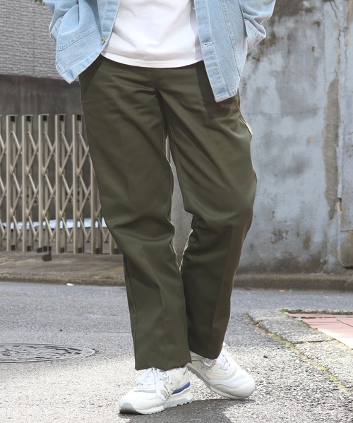 Dickies(ディッキーズ)の「Dickies/ディッキーズ US874 ワイドチノパンツ(チノパンツ・メンズ・ブラック/ダークネイビー/オリーブ/ベージュ/ブルー/アーミー/チョコ/ブラウン/グリーン・28inch/30inch/32inch/34inch/36inch/30 inch)」の6枚目の写真