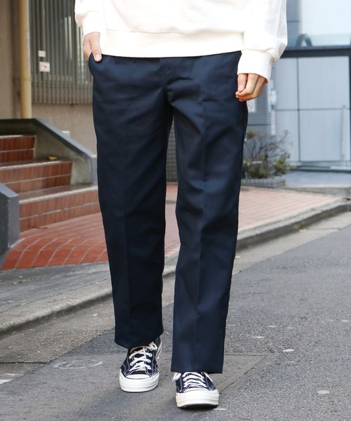 Dickies(ディッキーズ)の「Dickies/ディッキーズ US874 ワイドチノパンツ(チノパンツ・メンズ・ブラック/ダークネイビー/オリーブ/ベージュ/ブルー/アーミー/チョコ/ブラウン/グリーン・28inch/30inch/32inch/34inch/36inch/30 inch)」の9枚目の写真