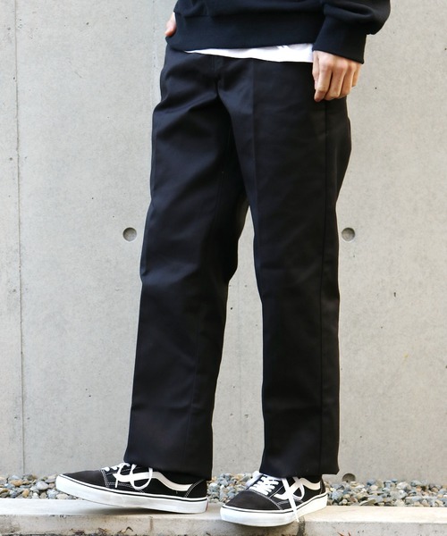 Dickies(ディッキーズ)の「Dickies/ディッキーズ US874 ワイドチノパンツ(チノパンツ・メンズ・ブラック/ダークネイビー/オリーブ/ベージュ/ブルー/アーミー/チョコ/ブラウン/グリーン・28inch/30inch/32inch/34inch/36inch/30 inch)」の2枚目の写真