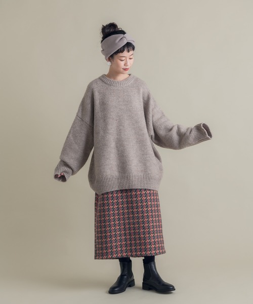 Libra Cue(リブラ キュー)の「Libra マルチカラーツイードロングスカート(スカート・レディース・レッド/グリーン・MEDIUM/LARGE)」の12枚目の写真