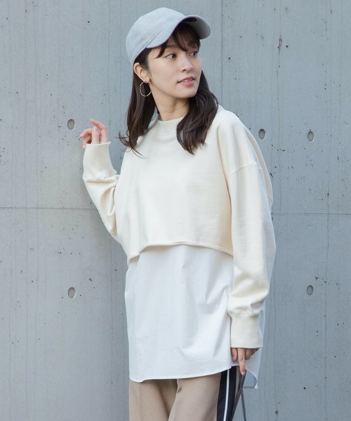 La SRIC(ラスリック)の「La SRIC/セットアッププルオーバー(Tシャツ/カットソー・レディース・アイボリー/ブラック・38)」の11枚目の写真